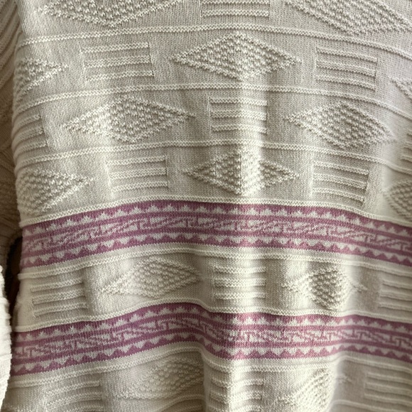 Picket and Post Vintage Boho Cotton Sweater SZ Medium - Picture 3 of 3